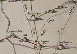 Darstellung der Alten Mordgrube (1745)