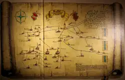 Freiburger Brunnenplan von 1732 (nach dem ersten erhaltenen Plan von 1535)