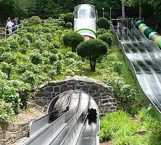 Rutsche (ebenfalls im Kurpfalz-Park) an der Westflanke