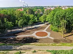 Mai 2022 Wiederhergestelltes Blumenrondell