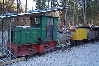 Lokomotive Eva im Salzburger Freilichtmuseum (heute in Bürmoos)