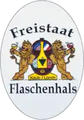 Freistaat Flaschenhals&nbsp;– Tourismusschild