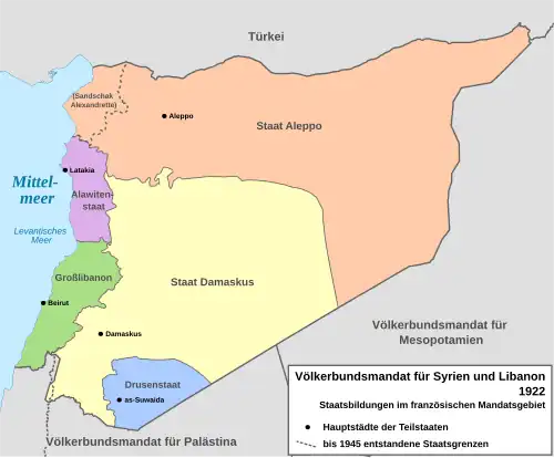 Französisches Mandat Syrien und Libanon (1922)