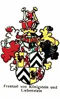 Oskar Roick: Wappen Frentzel von Königstein und Liebenstein, um 1910