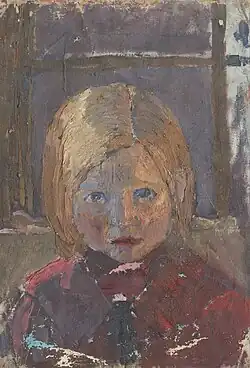 Studie eines Mädchenkopfes, 1913