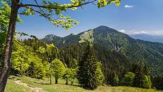 Hochplatte, links der Friedenrath