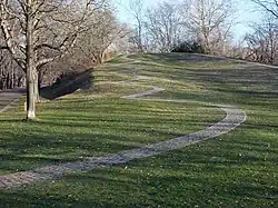 Der Rodelhang auf dem Denkmaltrümmerberg (2016)