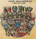 Wappen des Kurfürsten Friedrich Wilhelm&nbsp;I. von Brandenburg vor 1648