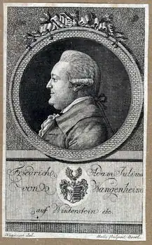 Porträt des Dendrologen Friedrich Adam Julius von Wangenheim, nach einer Zeichnung von Friedrich Erhard Wagner, 1787
