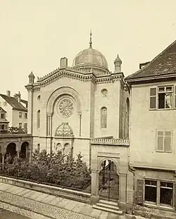 Synagoge Hospitalstraße (Albuminpapier, 1861)