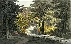 Der Wasserfall im Friedrichsgrund (J.&nbsp;P.&nbsp;Veith, ca. 1795)