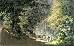 Im Friedrichsgrund bei Pillnitz (J.&nbsp;F.&nbsp;Wizani, ca. 1800)