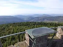 Blick von der Badener Höhe auf Harzbach- und Grobbachtal