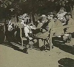 Im Biergarten, 1907