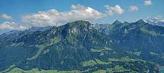 Der Fronalpstock (SZ) oberhalb des Vierwaldstättersees