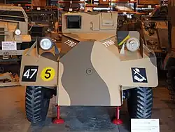 Frontansicht eines Dingo Spähwagens