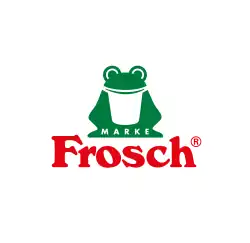 Logo des Unternehmens Frosch, siehe auch Erdal (Schuhpflege)