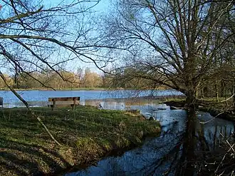 Früheres Ende des Fuhsekanals am Südsee, Blickrichtung Osten, April 2010
