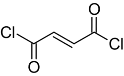 Strukturformel von Fumarylchlorid