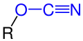 Allgemeine Struktur der Cyanate