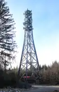 Funkturm Peiting – Anblick aus südöstlicher Richtung
