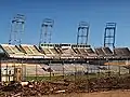 Bau der Südtribüne (Dezember 2009)
