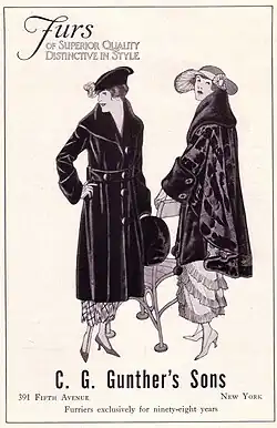 „Pelze von höchster Qualität - unverwechselbar im Stil“ Anzeige (1910)