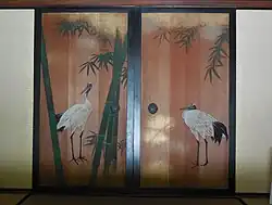 Schiebetüren, bemalt von Kawabata