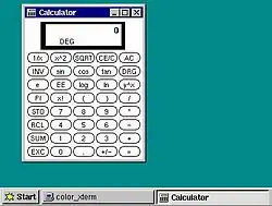 Bildschirmfoto einer FVWM95-Umgebung