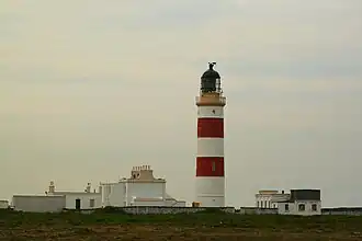 Oberfeuer mit Leuchtturmwärterwohnhaus