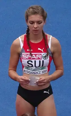 Géraldine Frey – ausgeschieden als Fünfte des ersten&nbsp;Halbfinals