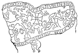 Zeichnung der Ritzung