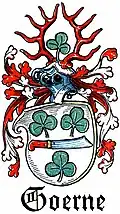 Wappen derer von Goerne, nach Otto Hupp (1934)