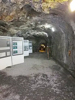 Visierstollen Göschenen beim Bau des Gotthardtunnels 1872