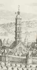 Ausschnitt aus der Stadtansicht von Johannes Jeep (1641)[13]
