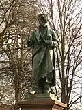 Standbild Friedrich Wöhler, Göttingen, Hospitalstraße, ursprünglich vor dem Auditorium (1890)