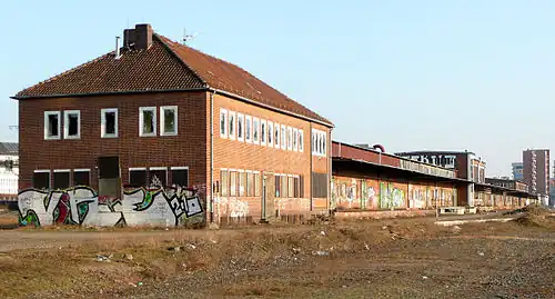 Bereich der Gleisanlagen, inzwischen demontiert