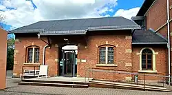 Museumseingang im ehemaligen Güterschuppen (2024)