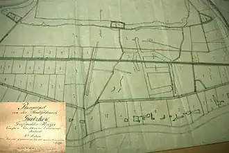 Torfgewinnung bei Gützkow im Peenetal, 1 × 2 m großer Plan auf Leinwand