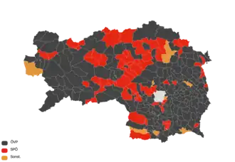 Stärkste Partei auf Gemeindeebene