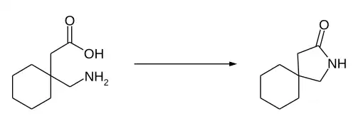 Lactamisierung von Gabapentin