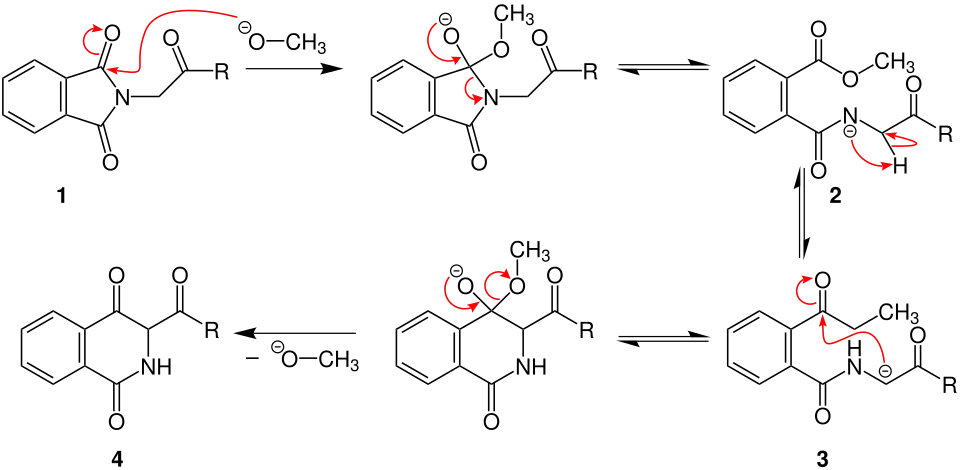 Mechanismus der Gabriel-Colman-Umlagerung