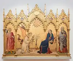 Simone Martini, Lippo Memmi: Verkündigung; Uffizien, Florenz