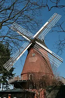 Galerieholländermühle in Richtung Nöpke