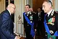 Kommandoübergabe auf dem Quirinal bei Staatspräsident Giorgio Napolitano