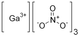 Strukturformel von Gallium(III)-nitrat