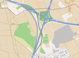 Übersichtskarte Gambacher Kreuz