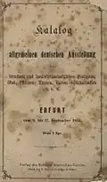 Katalog einer Gartenbauausstellung von 1865, Erfurt