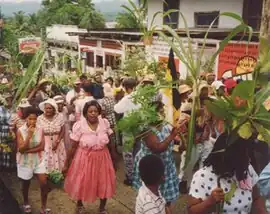 Straßenfest der Garifunas in Livingston