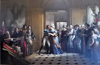 Treffen des Herzogs und der Herzogin von Angoulême von Garnier, 1826.